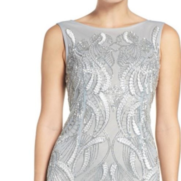 Adrianna Papell Beaded Sheath Dress - Picture 1 of 8